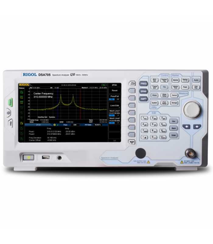 Rigol DSA700 Series [DSA705] 100kHz - 500MHz Spectrum Analyzer